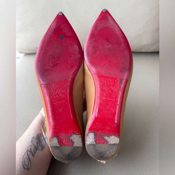 Christian Louboutin Solasofia Flats – Brown Nappa Leather | EU 37 / US 6.5 - Picture 10 of 16